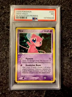 2006 POKEMON Mew Holo Black Star Promos PSA 7 #040 - Image 1