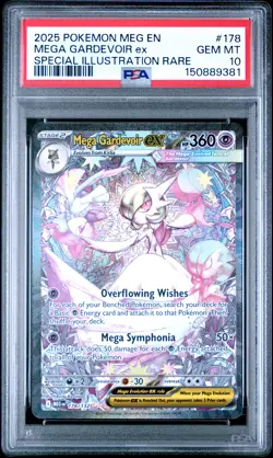 2025 POKEMON MEG EN-MEGA EVOLUTION #178 MEGA GARDEVOIR EX PSA 10 - Image 1