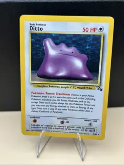 Ditto - 3/62 Fossil Holo Rare Pokemon - LP Condition Vintage 1999 - Image 1