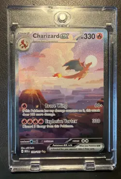 2023 Pokemon Mew 151 Charizard ex Special Illustration Rare Excellent Condition - Image 1