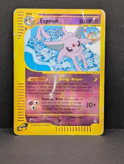 Espeon 011/147 Aquapolis Reverse Holo Rare Pokemon TCG Nintendo dmg - Image 1