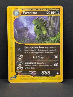 Tyranitar 040/147 Aquapolis Regular Non-Holo Rare Pokemon TCG Nintendo MP - Image 1