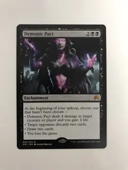 Demonic Pact MTG Magic the Gathering Card NM Near Mint ORI - Image 1