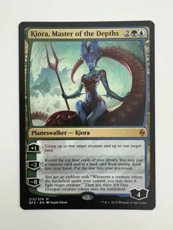 Kiora Master of the Depths MTG Magic the Gathering Card NM Near Mint BFZ - Image 1