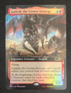MTG Gadrak, the Crown-Scourge - Core Set 2021 -Extended Art - Near Mint - Image 1
