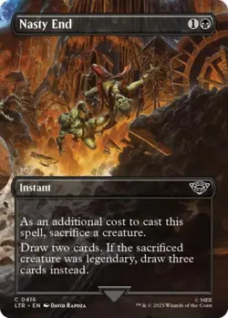 Nasty End (Borderless) - NM Foil C : LoTR - Image 1