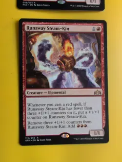 Life of the Party. NCC & Runaway Steam-kin GRN elemental MTG 2 card. - Image 3