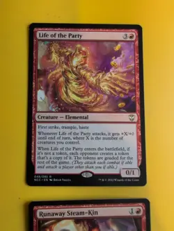 Life of the Party. NCC & Runaway Steam-kin GRN elemental MTG 2 card. - Image 5