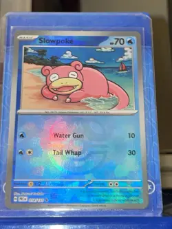 Pokemon TCG Slowpoke Masterball Reverse Holo Card 018/131 Prismatic Evolutions - Image 1
