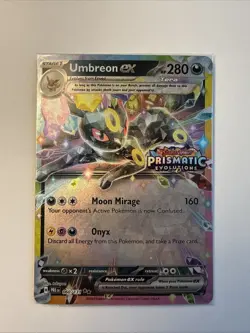 Umbreon EX 060/131 Stamped & Sealed Promo Card 2025 Pokemon Prismatic Evolutions - Image 1