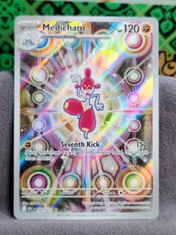 Pokemon Medicham Full Art Holo Card 241/217 ASC Illustration Rare 2026 - Image 1