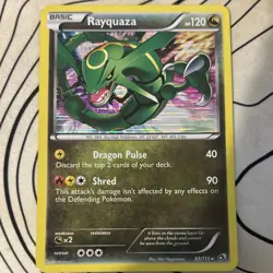 Pokemon- Rayquaza Legendary Treasures Holo Rare Basic Card 93/113 English (MP) - Image 1