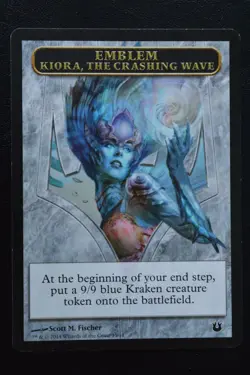 Magic The Gathering MTG KIORA, THE CRASHING WAVE EMBLEM Born of the Gods LP - Image 1
