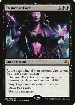 Magic The Gathering MTG DEMONIC PACT Magic Origins NM Near Mint - Image 1