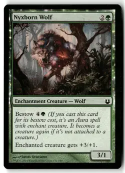 Nyxborn Wolf 131 Born of the Gods Magic: The Gathering Common Lightly Played - Image 1