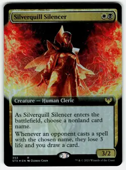 Silverquill Silencer (353) Foil Extended Art Strixhaven: School of Mages NM MTG - Image 1