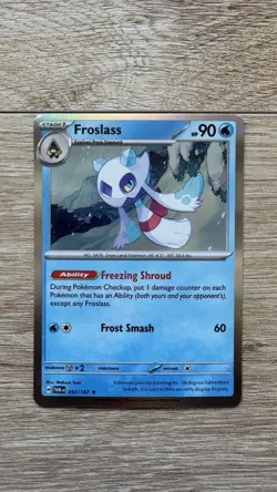 Pokemon Froslass 053/167 - SV06: Twilight Masquerade Rare Holo Card NM - Image 1