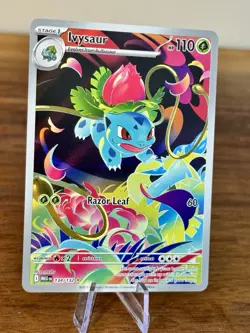 Pokemon TCG Ivysaur 134/132 Me01: Mega Evolution Rare Holo NM - Image 2