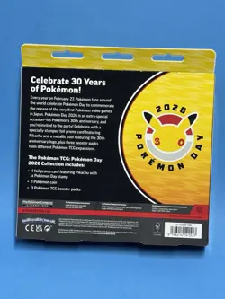 Pokemon Day 2026 Collection Box Pikachu Promo Card Coin Booster Packs English - Image 2