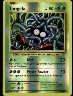 Tangela Common XY Evolutions 8/108 Grass Reverse Holo Pokemon Card - Image 1