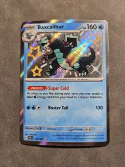Pokemon TCG Baxcalibur 130/091 Baby Shiny - Scarlet & Violet Paldean Fates - NM - Image 1