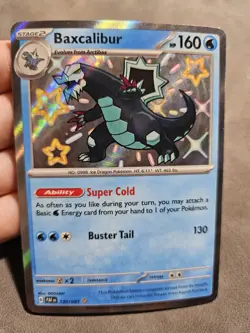 Pokemon TCG Baxcalibur 130/091 Baby Shiny - Scarlet & Violet Paldean Fates - NM - Image 2