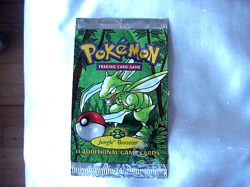 1999 Pokemon TCG Jungle Booster Card Wrapper 1st Edition EMPTY PACKAGE (Scyther) - Image 1