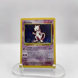 Mewtwo 10/102 Unlimited Base Set Holo LP Rare WOTC Pokemon TCG Vintage Single - Image 1