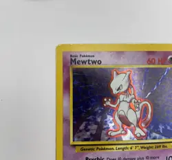 Mewtwo 10/102 Unlimited Base Set Holo LP Rare WOTC Pokemon TCG Vintage Single - Image 4