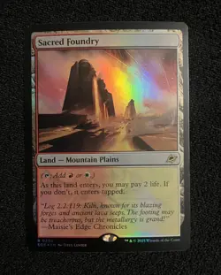 Sacred Foundry Foil - Edge of Eternities 256 MTG NM/M - Image 1