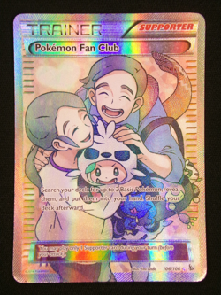 Pokemon Fan Club / 106/106 / Ultra Rare / Full Art / Flashfire / MP-LP / - Image 1