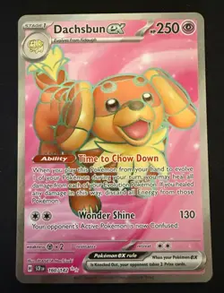 Dachsbun ex 160/142 Ultra Rare - SV: Stellar Crown - Pokemon TCG - NM - Image 1
