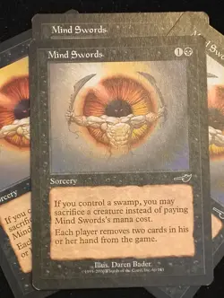 4x Mind Swords - Nemesis - MTG Magic the Gathering - Playset - LP - Image 1