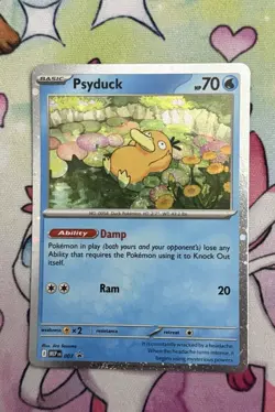 Pokemon TCG Psyduck MEP 007 Mega Evolution Pokemon Blister Promo - Image 1
