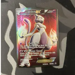 Pokemon TCG Mewtwo EX Full Art Holo Ultra Rare 158/162 Breakthrough 170 HP 2015 - Image 1