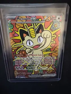 Meowth Ex Perfect Order 121/088 SIR Pokemon TCG English NM - Image 3