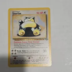 Pokemon Snorlax Jungle Rare 27/64 Unlimited Regular 1999 English Basic - Image 1