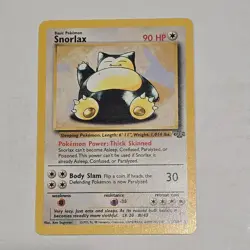 Pokemon Snorlax Jungle Rare 27/64 Unlimited Regular 1999 English Basic - Image 2