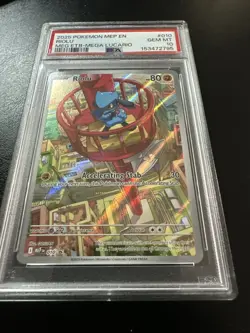 Riolu #010 - Pokemon Black Star Promo: Mega Lucario ETB PSA 10 Gem Mint - Image 1