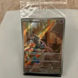 Pokemon Mimikyu SVP 075 Illustration Rare Holo Black Star Promo Sealed - Image 1