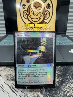 Hero’s Blade Foil Commander Masters Near Mint MTG US Seller - Image 1