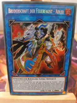 Bruderschaft der Feuerfaust - Adler FIGA-DE016 Secret Rare Deutsch NM YUGIOH - Image 1