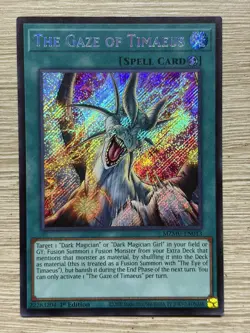 Yugioh The Gaze Of Timaeus MZMU-EN013 - Secret Rare - 1st Edition NM - Image 1