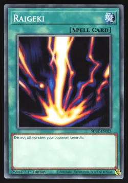 Raigeki - SDBT-EN025 - Common - 1st Edition Yugioh - Image 1