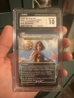 MTG x FINAL FANTASY SECRET LAIR - YUNA'S SENDING STAFF #1863 CGC 10 - Image 1
