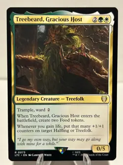 Treebeard, Gracious Host 73 R Commander: The Lord of the Rings NM MTG - Image 1