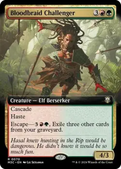 Bloodbraid Challenger (Extended Art) - Near Mint MTG - Image 1