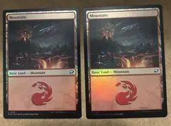 x2 Foil* Mountain - Edge of Eternities (EOE) Land 274 - NM MTG - Image 1