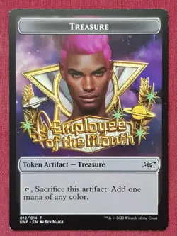 Magic The Gathering UNFINITY TREASURE 012 token card MTG - Image 1