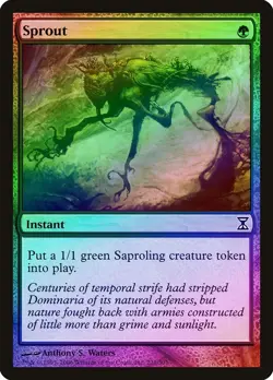 Sprout FOIL Time Spiral NM Green Common MAGIC THE GATHERING MTG - Image 1